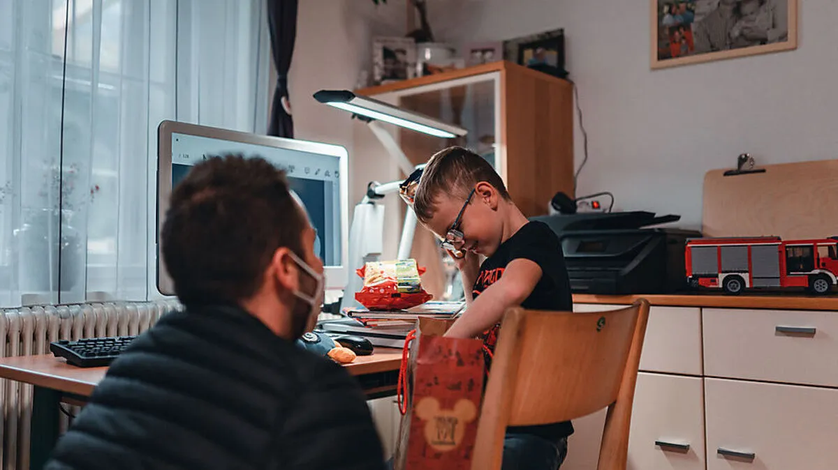 Marcel Resch mit dem kleinen Niklas