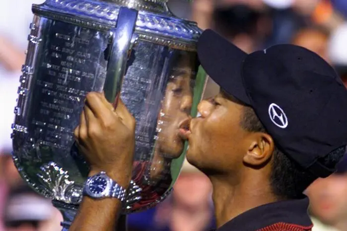 1999 gewann der „Tiger“ das erste Mal das PGA Championship, drei weitere Triumphe in Medinah sollten folgen.