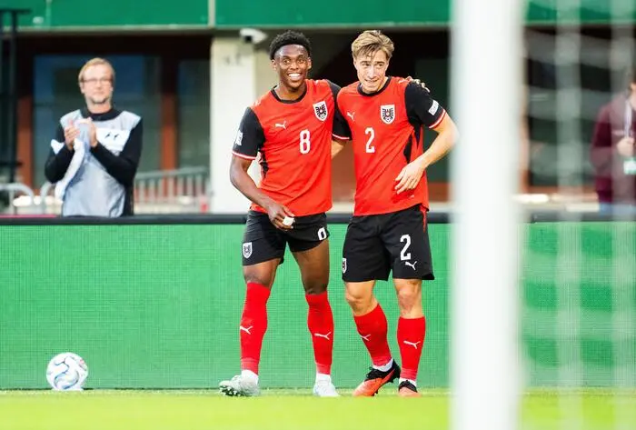 Junior Adamu und David Affengruber trafen erstmals im A-Nationalteam