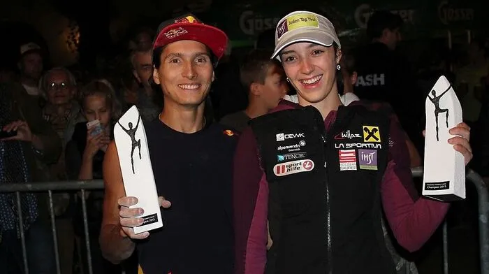 Die Tagessieger Rustam Gelmanov und Katharina Posch
