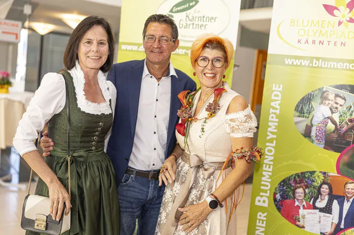 Kammeramtsdirektorin Inge Della Pietra, Landwirtschaftskammer-Präsident Siegfried Huber und Organisatorin Regina Kneß