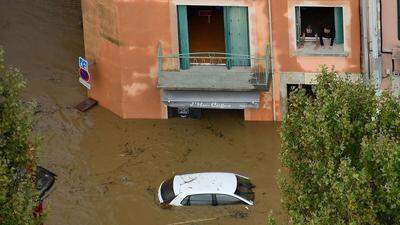 Schwere Überflutungen in Südfrankreich
