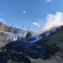 Der Brand entstand aus ungeklärter Ursache nahe des ÖBB-Gleiskörpers