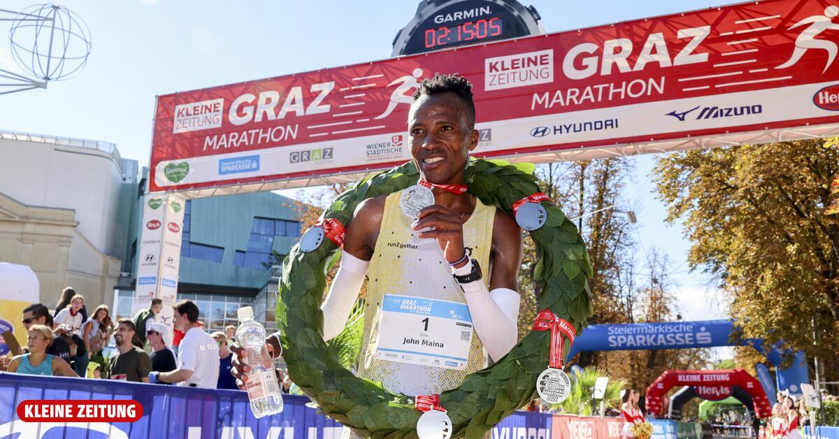 John Maina Ndirangu triumphs in 2:11:35 hours at the Graz Marathon