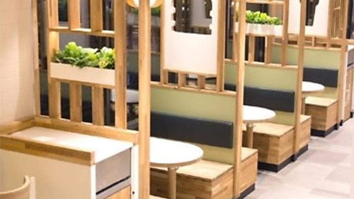 Viel Holz, viel Grün: Das neue Design von McDonald's