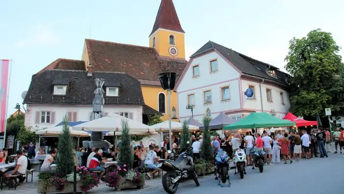 Das Motorradfest findet auf dem Marktplatz Ligist statt