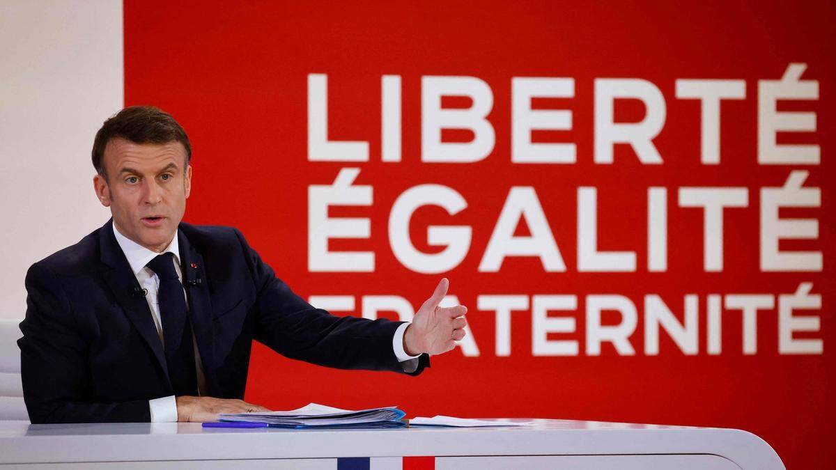 Emmanuel Macron präsentierte ein neues Maßnahmenpaket 
