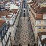 Wieder leere Straßen in Lissabon 
