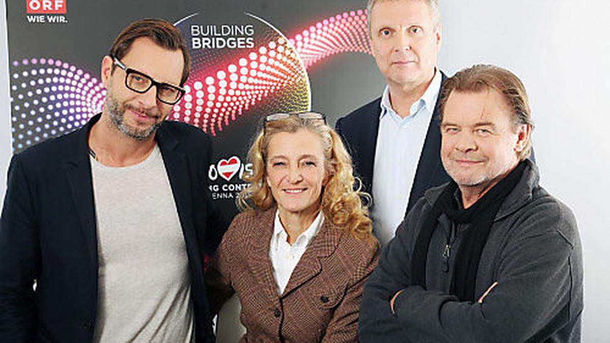 Kathrin Zechner mit Florian Wieder, Al Gurdon und Regisseur Kurt Pongratz