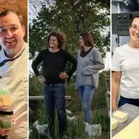 Christina und Christoph Knittelfelder, Katharina Birkl-Weiskopf und Patrick Birkl sowie Sabrina Leitner und Kevin Wagner setzen sich mit der Produktion von nachhaltigen und pflanzlichen Landwirtschaftsprodukten auseinander