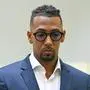 News Bilder des Tages Jerome BOATENG im Verhandlungssaal, Einzelbild,angeschnittenes Einzelmotiv,Portraet,Portrait,Porträt. Berufungsverfahren und Urteilsverkuendung am 19.07.2024 Landgericht Muenchen I: Strafverfahren gegen Jerome Boateng wegen des Verdachts der vorsaetzlichen Koerperverletzung Ã *** Jerome BOATENG in the courtroom, single image, cropped single motif, portrait, portrait, portrait Appeal proceedings and pronouncement of judgment on 19 07 2024 Munich Regional Court I Criminal proceedings against Jerome Boateng on suspicion of intentional bodily harm Ã