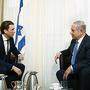 Sebastian Kurz und Benjamin Netanjahu: Kurz war schon als Außenminister drei Mal in Israel - bei seinem Besuch im Juni setzte er neue Maßstäbe