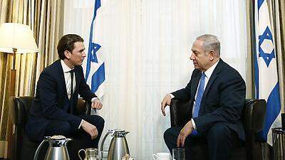 Sebastian Kurz und Benjamin Netanjahu: Kurz war schon als Außenminister drei Mal in Israel - bei seinem Besuch im Juni setzte er neue Maßstäbe