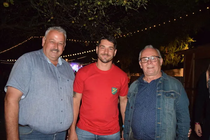 Bürgermeister Hermann Srienz, Kdt Michell Jamer, BFK Helmut Blažej