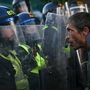 In Southampton kam es wegen des Verhaltens der Polizei zuletzt zu gewalttätigen Protesten (Photo by JUSTIN TALLIS / AFP)