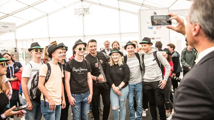 Auch die Prominenz und die Politik warteten bei den Euroskills 2021 auf: Darunter etwa Andreas Gabalier