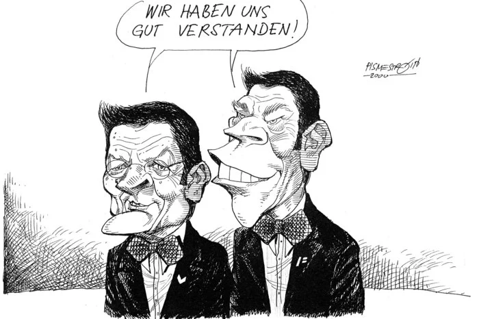 Klicken Sie sich durch die besten Karikaturen von Jörg Haider aus Kleinen Zeitung (ab hier chronologisch)