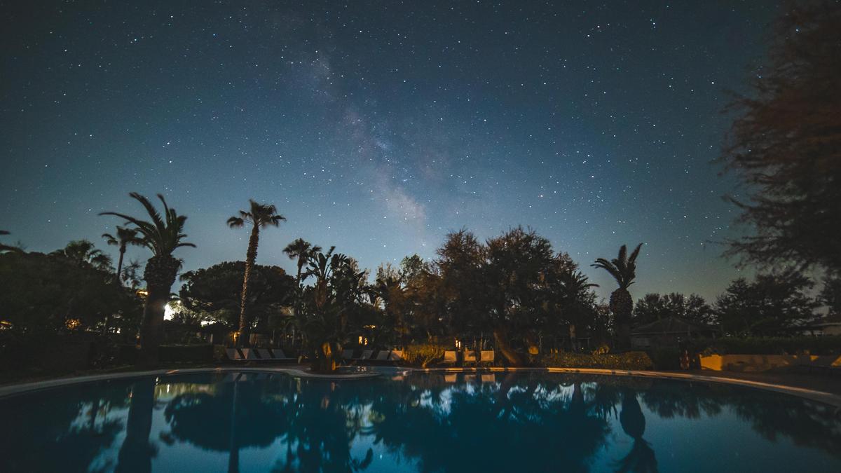Der Sternenhimmel über dem Resort „Baia del Sole“ in Kalabrien