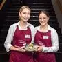 Katharina Unterweger und Anna Virgolini (von links) gewannen die landesweite Frühstücks-Challenge