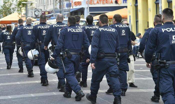 Großes Polizeiaufgebot in Wien