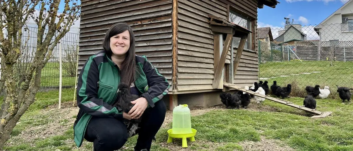 Seit zehn Jahren züchtet Sabrina Zweifler aus Goritz bei Radkersburg die besonderen Seidenhühner