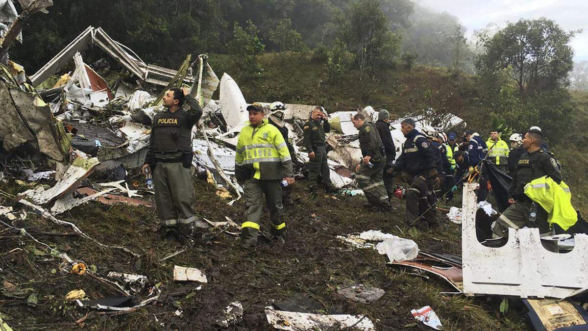 Vom Flugzeug blieb nicht viel übrig