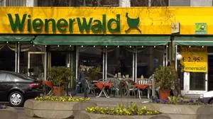 Bildnummer: 50786079  Datum: 25.03.2005  Copyright: imago/Schöning
Wienerwald-Filiale am Kurfürstendamm in Berlin-Charlottenburg, Gebäude, außen, Außenansicht; 2005, Berlin, Filialen, Kudamm, Ku damm, Restaurants, Restaurant, Restaurantkette, Restaurantketten, Wiener Wald; , quer, Kbdig, Einzelbild, Gastronomie, Wirtschaft, Deutschland,  ,