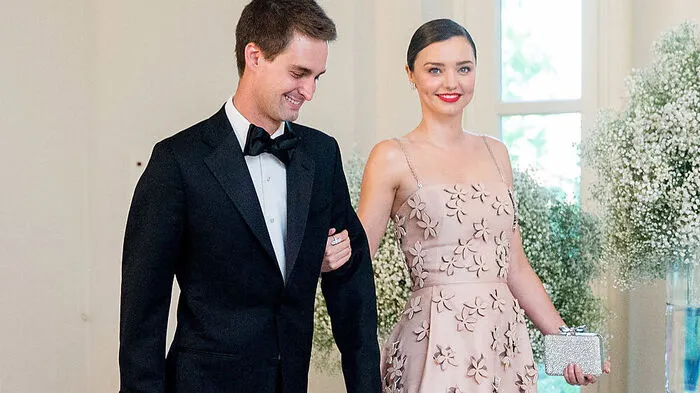Evan Spiegel und Miranda Kerr