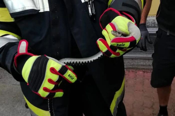 Mit einem tierischen Einsatz bekam es die Feuerwehr Selzthal zu tun. Die Feuerwehrleute mussten eine Schlange aus dem Motorraum eines Fahrzeuges holen.