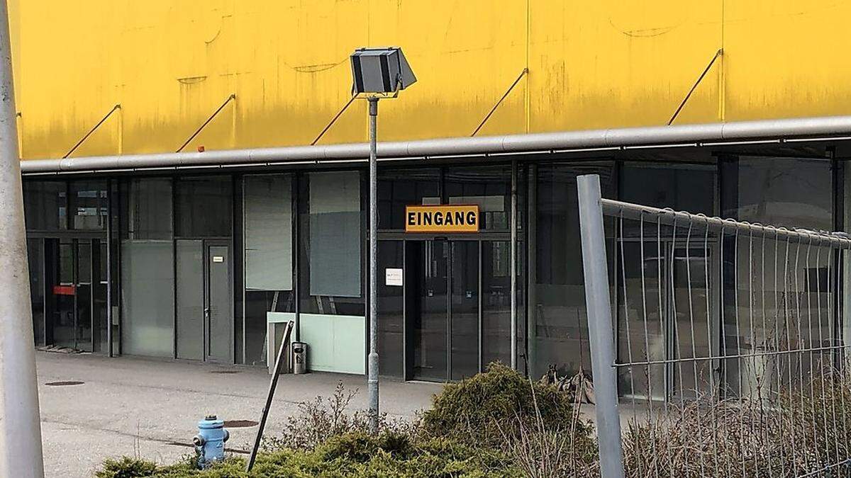 Die ehemalige Baumax-Halle in Leoben-Lerchenfeld war schon einmal Quartier für Asylwerber