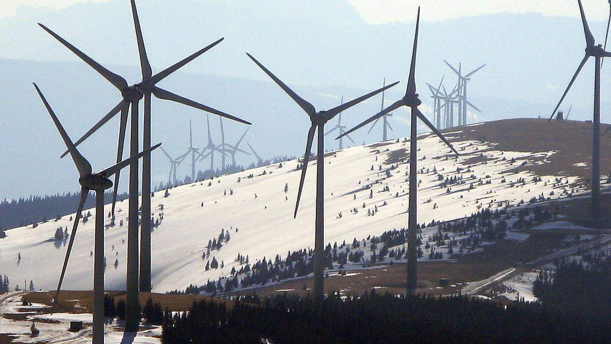 Windparks Pretul und Moschkogel, Steiermark: Ist das bald auch das Landschaftsbild auf der Koralpe mit den benachbarten Windparks Bärofen und Handalm?	