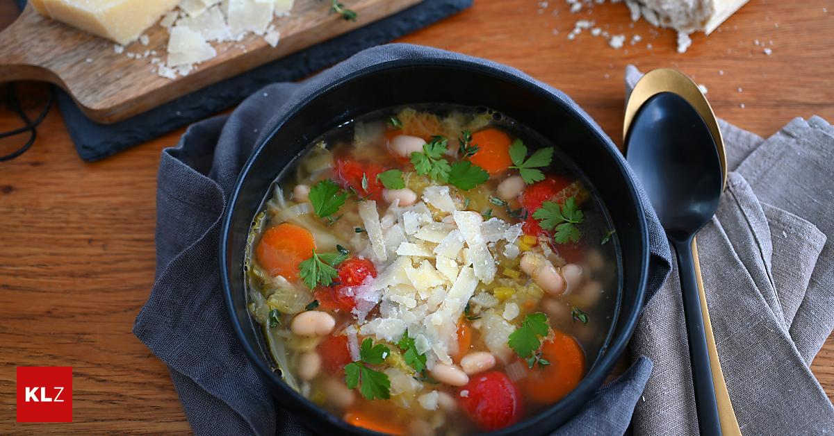 Rezepttipp: Toskanische Bohnensuppe auf geröstetem Knoblauchbaguette