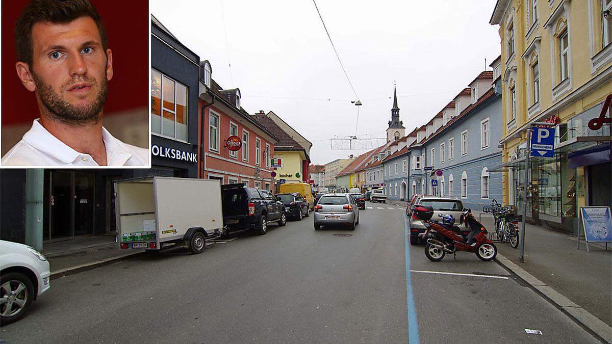 In der Brucker Herzog-Ernst-Gasse explodierte der Böller in den Händen von Andreas Schicker