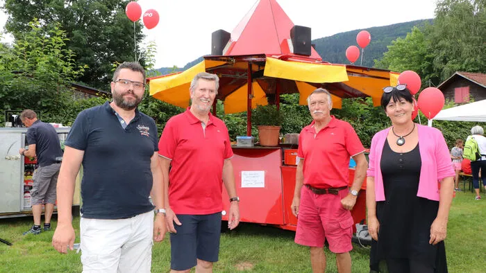 Das SPÖ-Organisationsteam von Links: Reinhold Pertl (Obmann-Stvr.), Walter Müller (2. Vize-Bgm.), Gottfried Kraxner und Christa Augustin (Schriftführerin).