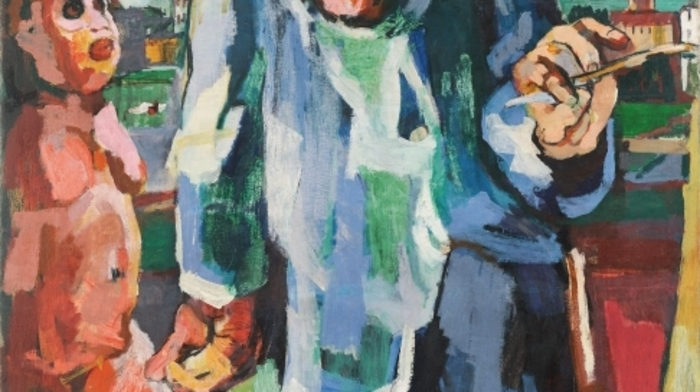 Selbstbildnis an der Staffelei, 1922 © Leopold Privatsammlung Foto: Leopold Museum, Wien/Manfred Thumberger © Fondation Oskar Kokoschka/Bildrecht Wien, 2019