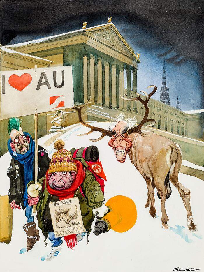 "Au-Demo", Erich Sokol, 1989