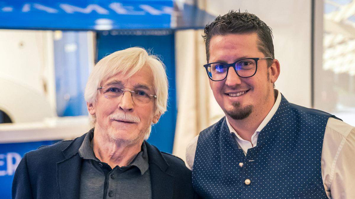 Firmengründer Raimund Baumgartner mit dem jetzigen Geschäftsführer Patrick Wastian (von links) 