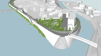 So wird die Verbauung der Mündung Lavant/Drau aussehen