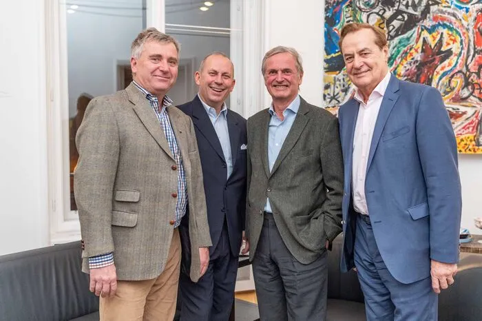 Hochkarätige Gäste aus der Wirtschaft: Magna-Boss Günther Apfalter, Hans Peter Schützinger, Hans Michel Piëch undRudi Roth