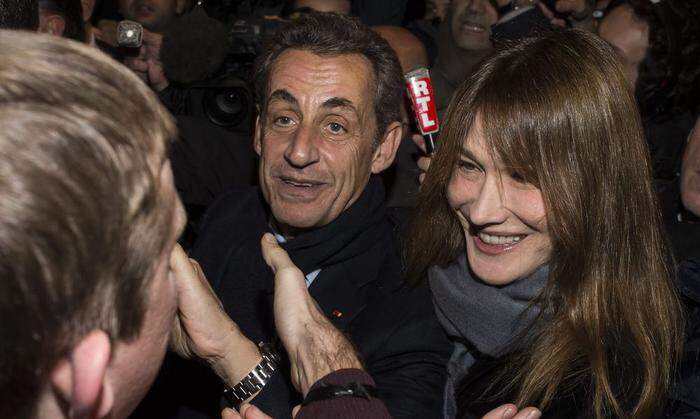 Sarkozy und seine Frau Carla Bruni 