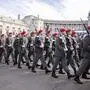 Soldaten beim Nationalfeiertag am Heldenplatz in Wien