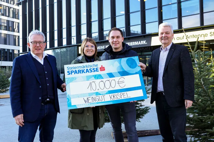 Von Julia und Stefan Krispel kommen 10.000 Euro