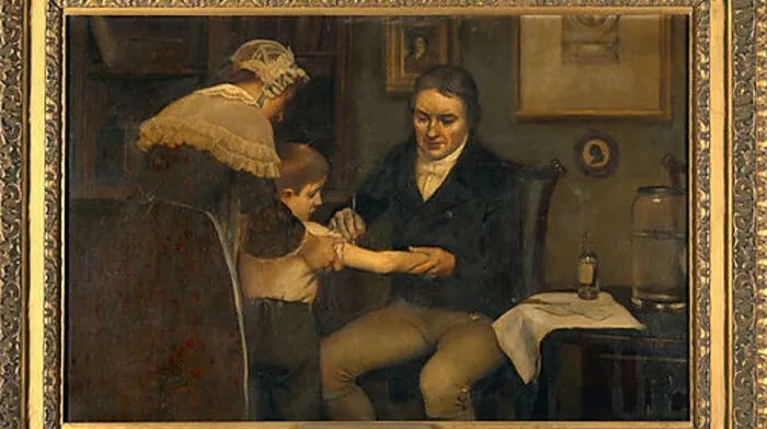 Dr. Edward Jenners erste Pockenimpfung 1796