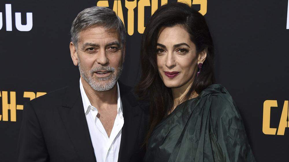 George Clooney, hier mit seiner Frau Amal, kommt Ende März nach Wien