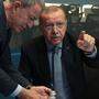 Erdogan mit Verteidigungsminister Hulusi Akar