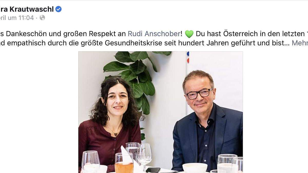 Krautwaschl-Posting zum Rücktritt von Minister Anschober