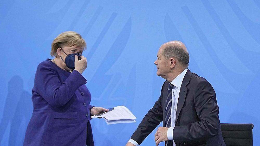 Wer fühlt sich zuständig? Merkel oder Scholz? 