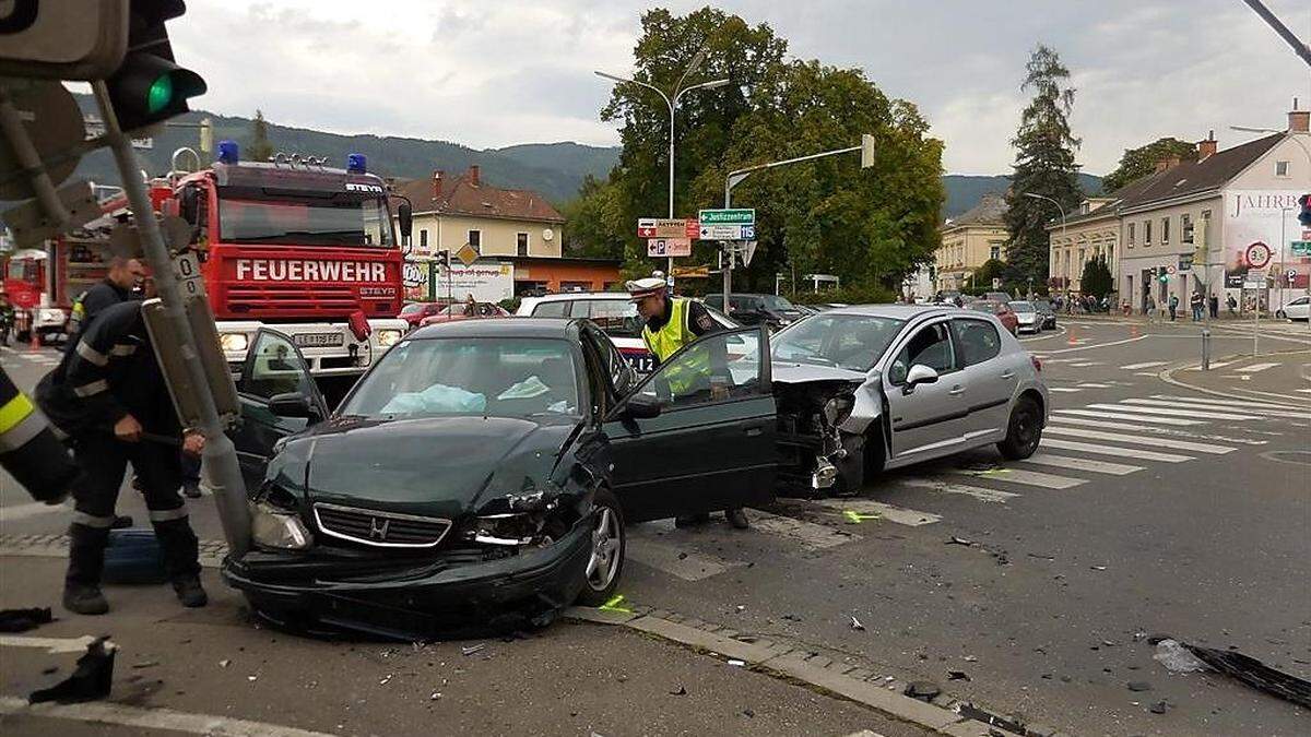 Schwerer Unfall in Leoben.