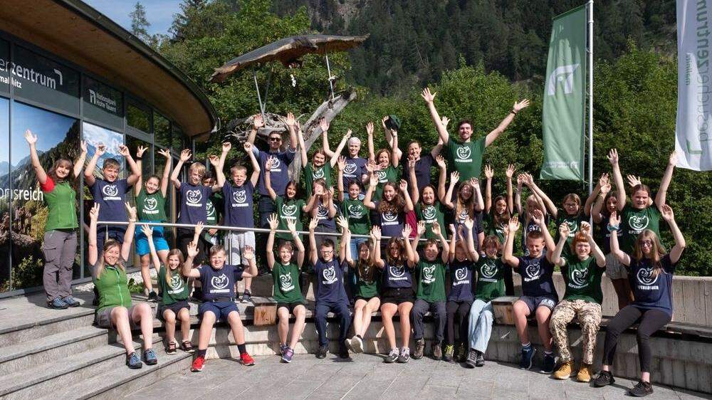 Die Jugendlichen aus Kärnten und Deutschland im Nationalpark Hohe Tauern