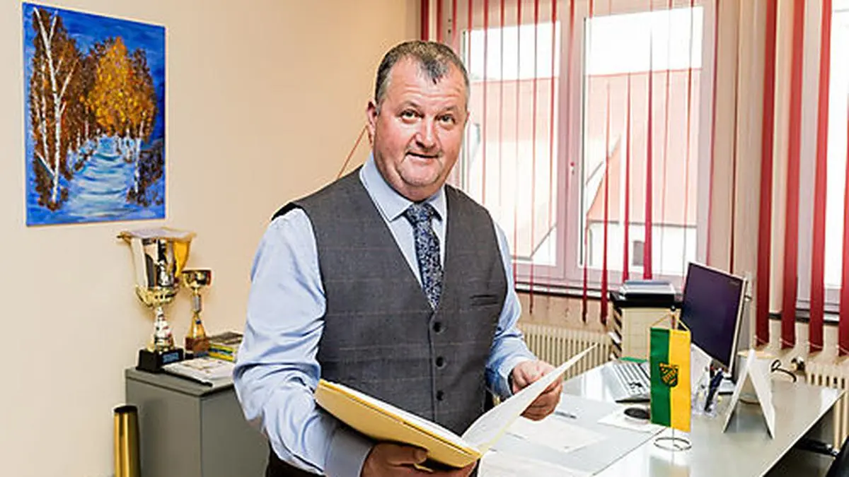 Bürgermeister Helmut Schweiger (WFM) ist seit einem Jahr im Amt